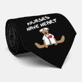Verpleegkundigen van beer hebben T-shirts en gesch Stropdas (Opgerold)