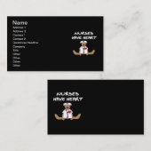 Verpleegkundigen van beer hebben T-shirts en gesch Visitekaartje (Voorkant / Achterkant)