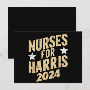 Verpleegkundigen Voor Harris 2024 VS Briefkaart