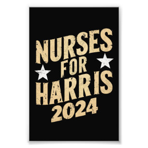 Verpleegkundigen Voor Harris 2024 VS Foto Afdruk