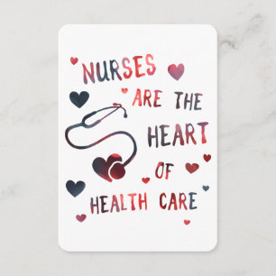 verpleegkundigen vormen het hart van de gezondheid kaart