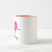 Verpleegkundigen waarderen Gepersonaliseerde harts Tweekleurige Koffiemok (Center)