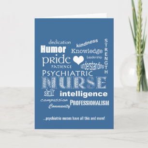 Verpleegkundigen Week-Psychiatrische Verpleegkundi Bedankkaart