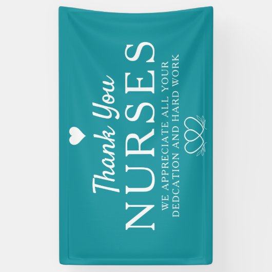 Verpleegkundigen Week Waardering Banner Dank u Ver (Verticaal)