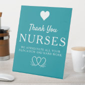 Verpleegkundigen Week Waardering Banner Dank u Ver Reclamebord Met Voetstuk (Insitu)