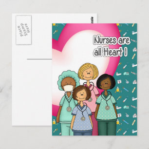 Verpleegkundigen zijn allemaal hart briefkaart