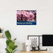 Verpleegkundigen zijn de Angels poster van de Aard (Thuiskantoor)