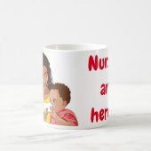 Verpleegkundigen zijn helden koffiemok (Center)