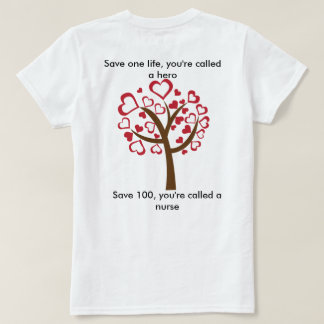 Verpleegkundigen zijn ook heros t-shirt