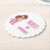 Verpleegkundigen zijn Superhelden Kartonnen Onderzetters (Gekanteld)