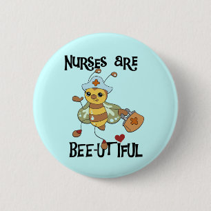 Verpleegkundigen zijn T-shirts en cadeautjes Ronde Button 5,7 Cm