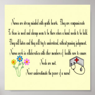 Verpleeglijk Poster "Macht van een Verpleegster!"