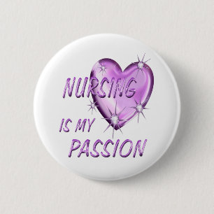 Verpleegpassie Ronde Button 5,7 Cm