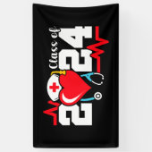 Verpleegschool Afstuderen 2024 Verpleegkundig Afst Spandoek (Verticaal)