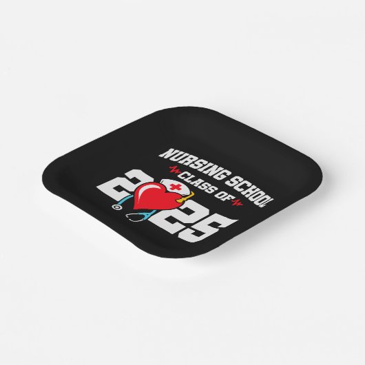 Verpleegschool Afstuderen 2025 Verpleegkundig Afst Papieren Bordje (Gebogen)