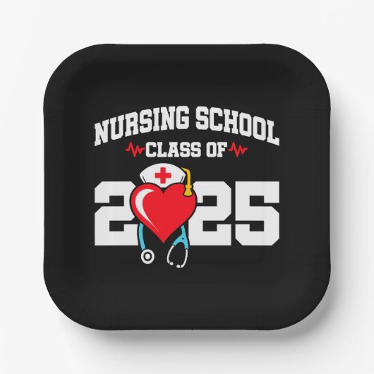 Verpleegschool Afstuderen 2025 Verpleegkundig Afst Papieren Bordje (Voorkant)