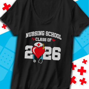 Verpleegschool Afstuderen 2026 Verpleegkundig Afst T-shirt