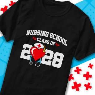 Verpleegschool Afstuderen 2028 Verpleegkundig Afst T-shirt