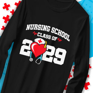 Verpleegschool Afstuderen 2029 Verpleegkundig Afst T-shirt