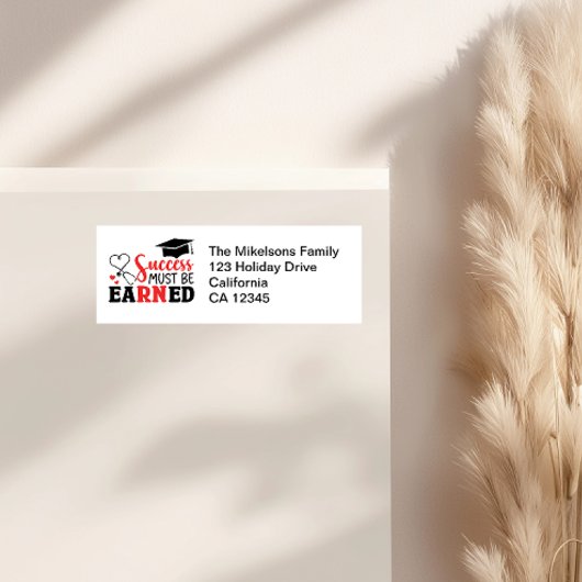 Verpleegschool Afstuderen Etiket