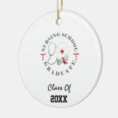 Verpleegschool Afstuderen vistuig Keramisch Ornament (Links)