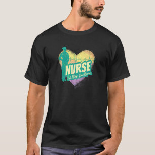 verpleegschool voor verpleegkundigen met hartslag t-shirt