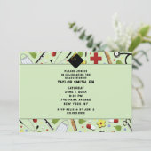 Verpleegster Afstudeer Uitnodigingen (Staand voorkant)