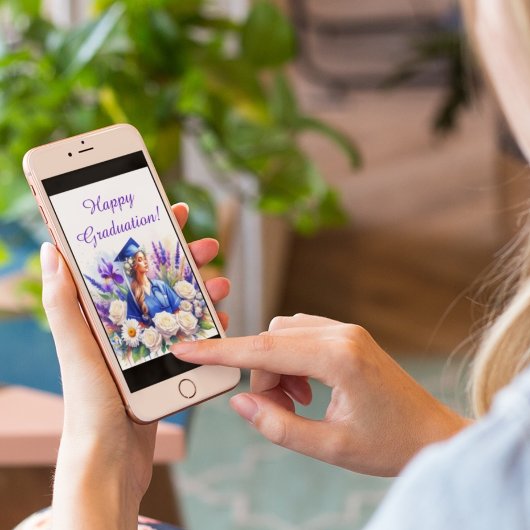 Verpleegster Afstuderen met Iris, Daisy, Rozen Kaart