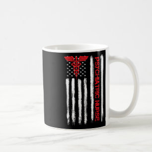 Verpleegster Amerikaanse vlag Rn Geestelijke Gezon Koffiemok