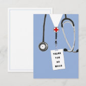 Verpleegster Bedankkaart (Voorkant / Achterkant)