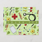 Verpleegster bedankt (Voorkant / Achterkant)