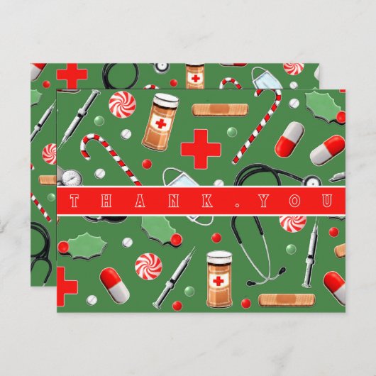 Verpleegster bedankt (Voorkant / Achterkant)