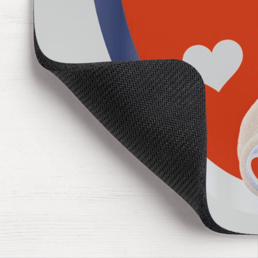 Verpleegster Beer Met Hart T-shirts en geschenken Muismat (Hoek)