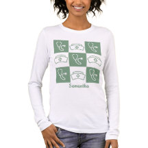 Verpleegster Beroepsmuts en Stethoscoop T-Shirt
