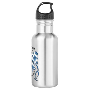 Verpleegster Bloemstrik Stethoscoop Vintage Gravur Waterfles