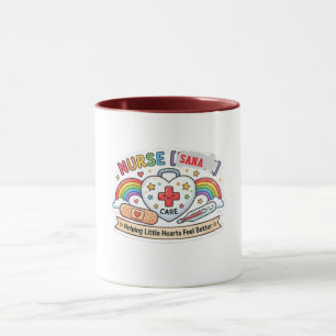 Verpleegster bordje Little Hearts First-Aid Compan Mok