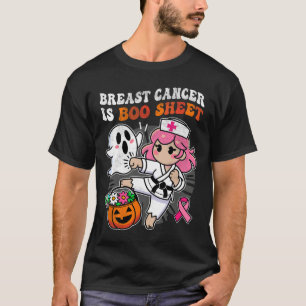 Verpleegster Borstkanker Bewustzijn Karate Strijd T-shirt