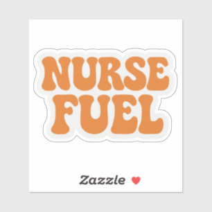 Verpleegster brandstof sticker