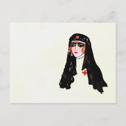 verpleegster briefkaart (Voorkant)