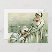  verpleegster briefkaart (Voorkant / Achterkant)