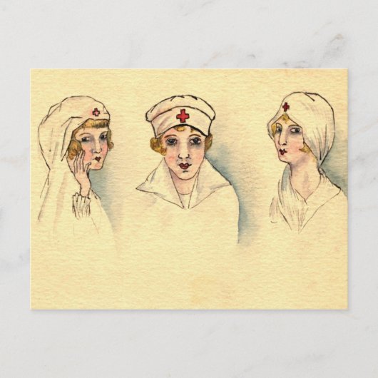  verpleegster briefkaart (Voorkant)