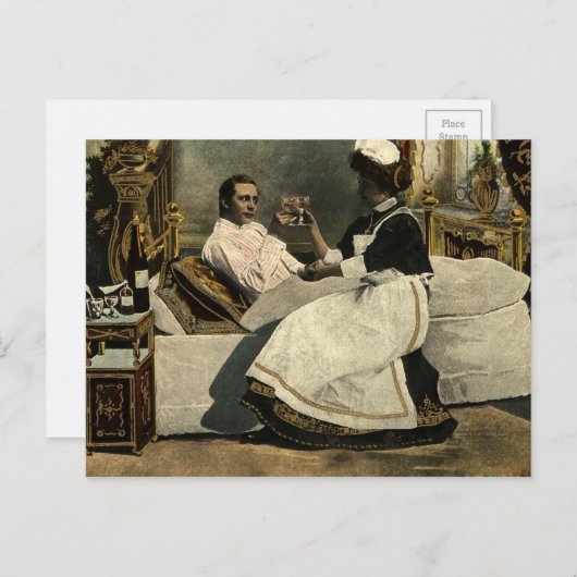  verpleegster briefkaart (Voorkant / Achterkant)