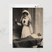  verpleegster briefkaart (Voorkant / Achterkant)