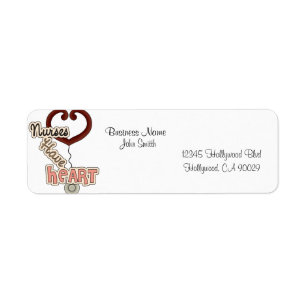 Verpleegster Business Address Label