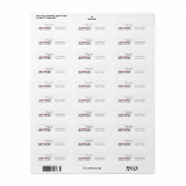 Verpleegster Business Address Label (Full Sheet)