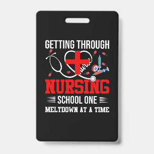 Verpleegster Cadeau Door de Verpleegsterschool h Badge