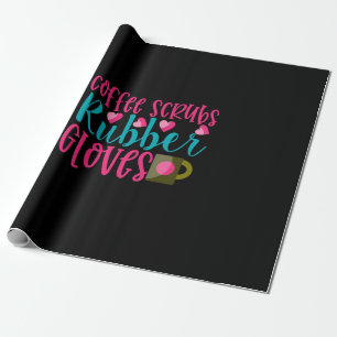 Verpleegster Cadeau Koffie Scrubben Rubber Hands Cadeaupapier