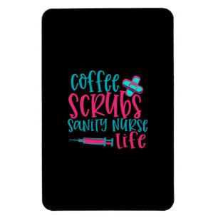 Verpleegster Cadeau Koffie Scrubben Sanity Verpl Magneet