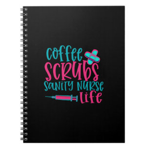 Verpleegster Cadeau   Koffie Scrubt Verstand Verpl Notitieboek