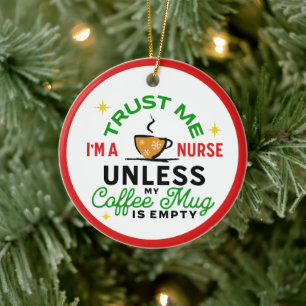 Verpleegster Cadeau Medische Gezondheidszorg Grapp Keramisch Ornament
